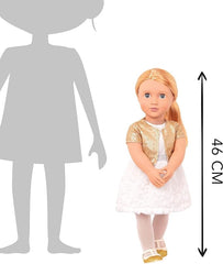 Our Generation Holiday Doll With Sequin Dress BD31717Z