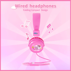 Booma Beats Wired Headphones (Pink)