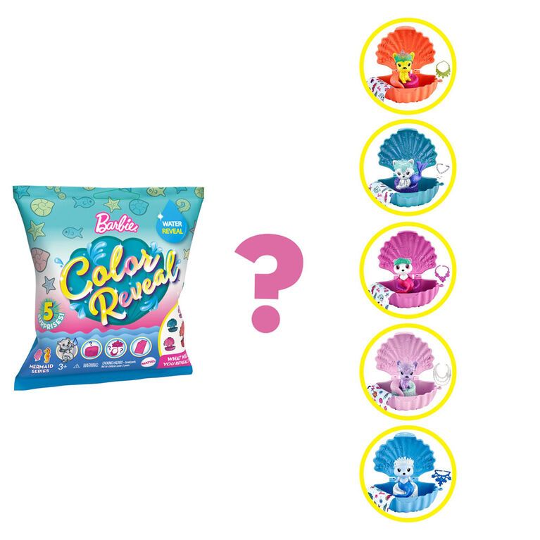 Barbie Color Reveal Pets Surprise Doll GTP74 - Colorland Toys