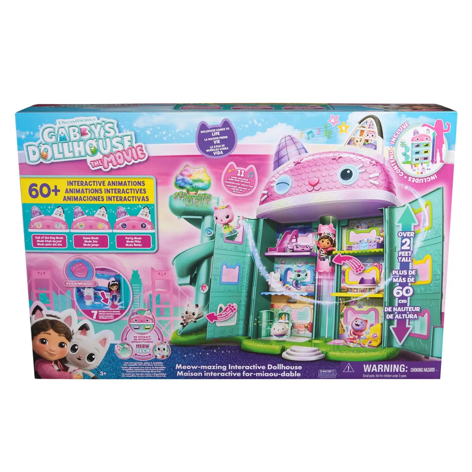 Gabby’s Dollhouse Movie Deluxe Interactive Dollhouse - Colorland Toys