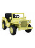 Kids Military Mini Willy Jeep Ride-On Light Green 12V 2M DM103 - Colorland Toys