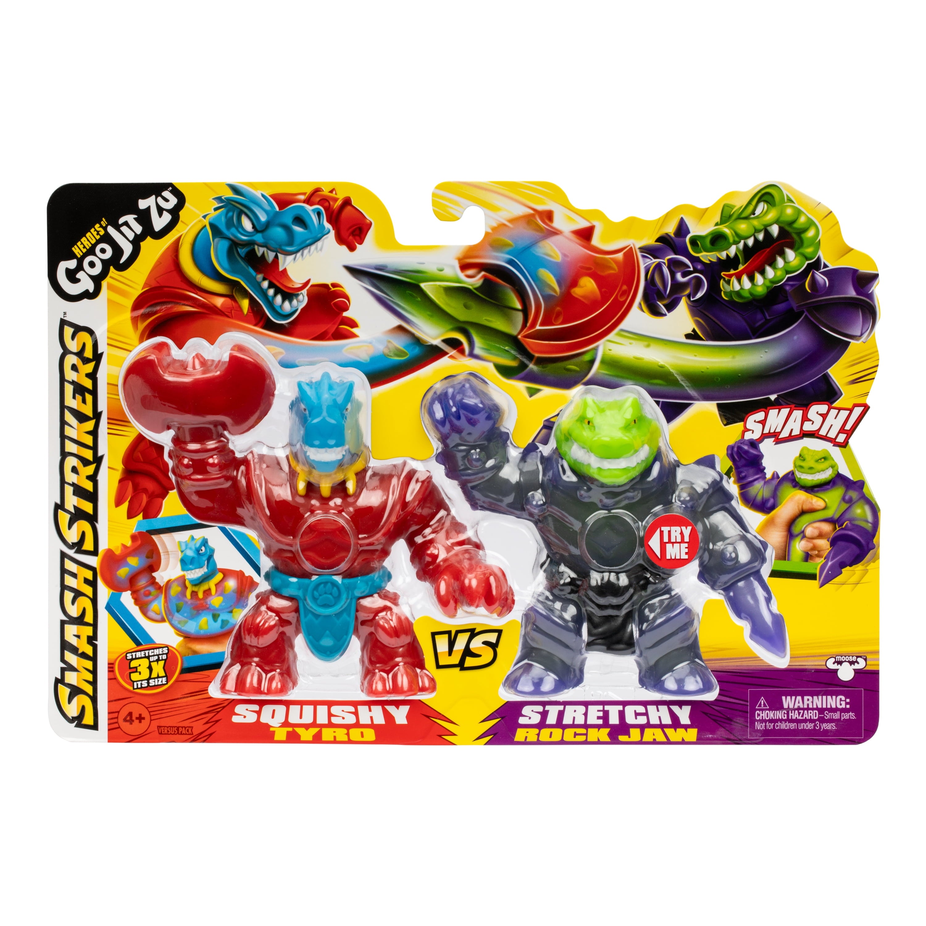Heroes Of Goo Jit Zu S12 Smash Strikers Versus Tyro VS Rock Jaw 42804 - Colorland Toys