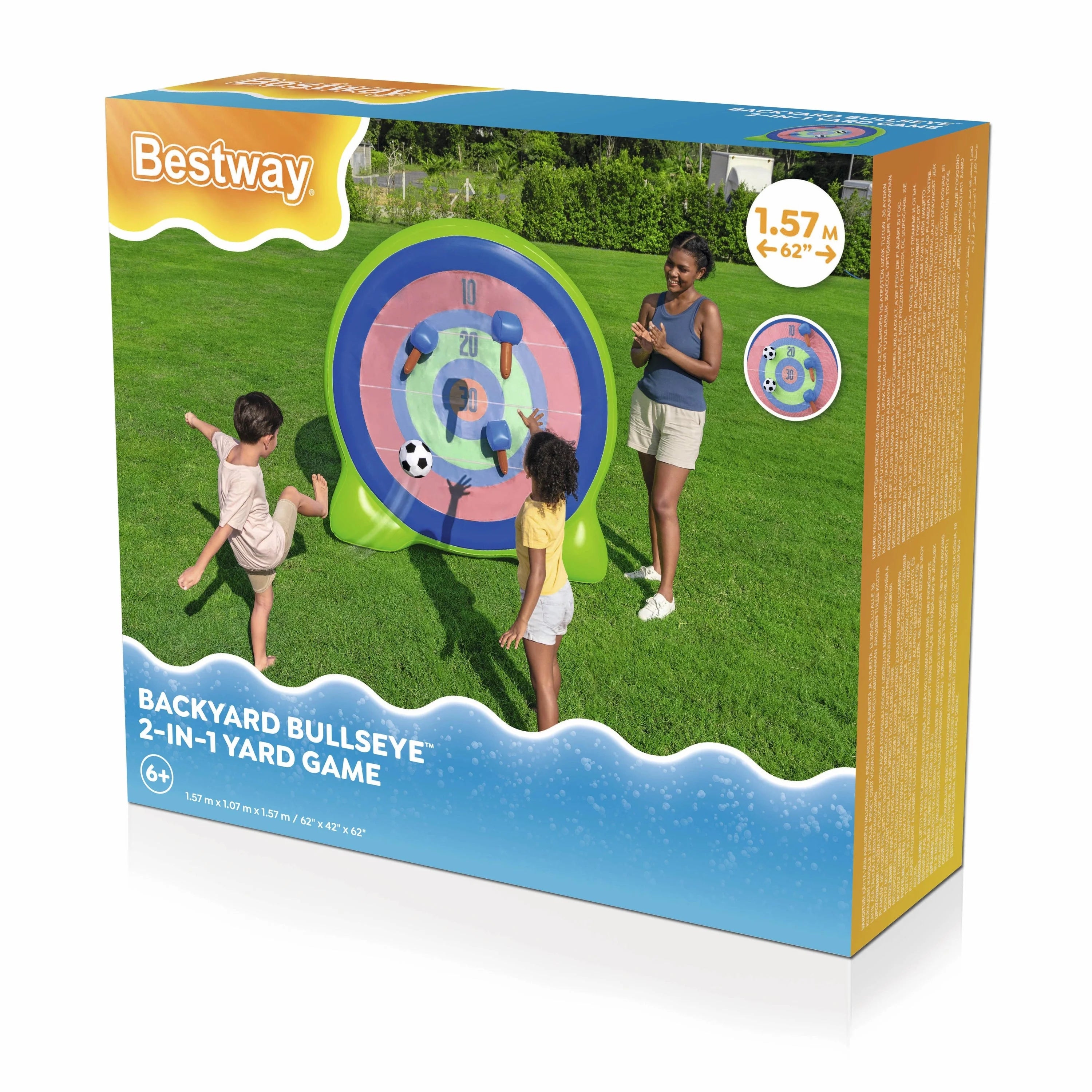 Bestway® Backyard Bullseye™ 2-in-1 Yard Game & Giant Dart Board 52823 - Colorland Toys