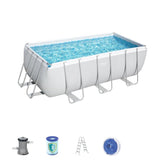 Bestway Above Ground Frame Pool Rectangular 4.12mx2.01x1.22m 56456 - Colorland Toys