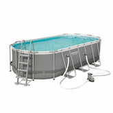 Bestway Power Steel Oval Above Ground Pool 5.49mx2.74mx1.22m 56710 - Colorland Toys