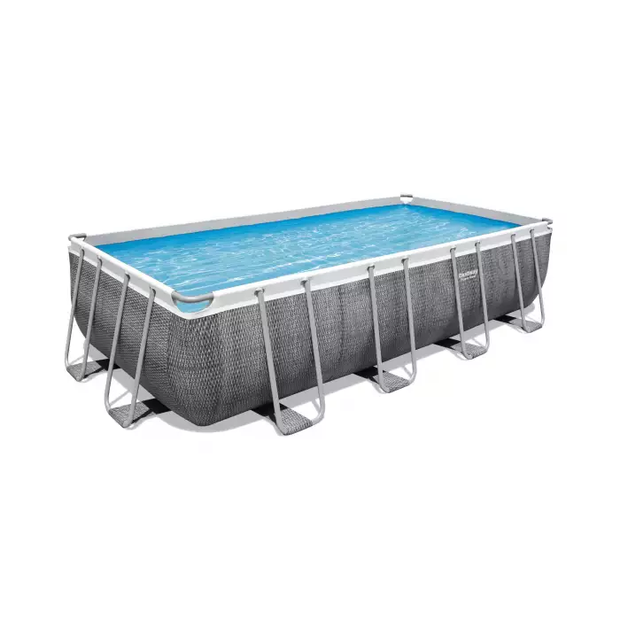 Bestway Power Steel Rectangular Frame Pool 4.88mx2.44mx1.22m 56996 - Colorland Toys