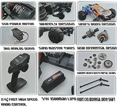 Mytoys Hobbiway Typhoon High Speed RC Monster Racing Car Assorted MT660 - Colorland Toys