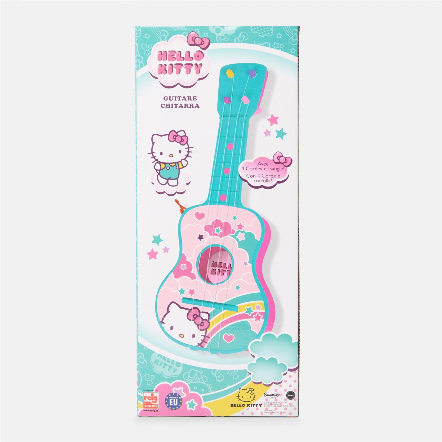 Reig Hello Kitty 4-String Guitar 1513 - Colorland Toys