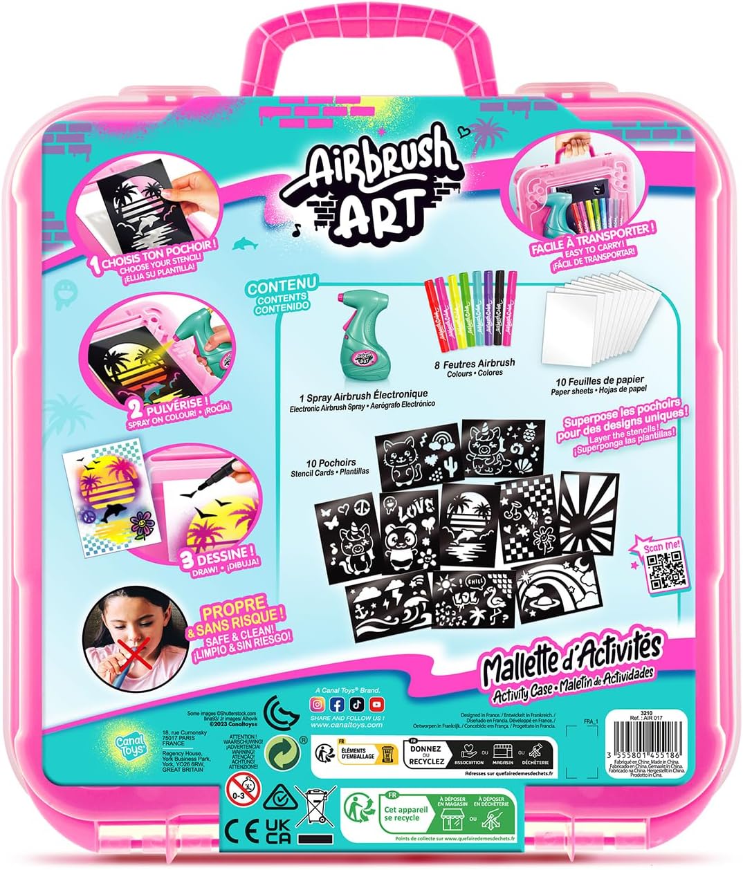 Airbrush Art Activity Case AIR017 - Colorland Toys