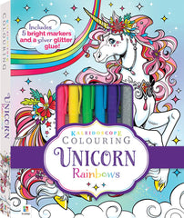 Hinkler Kaleidoscope Colouring Kit Unicorn Rainbows HK915994 - Colorland Toys