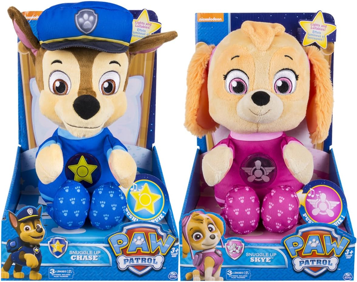 Paw Patrol Bedtime Plush Asstd. Chase & Sky 6069284 - Colorland Toys
