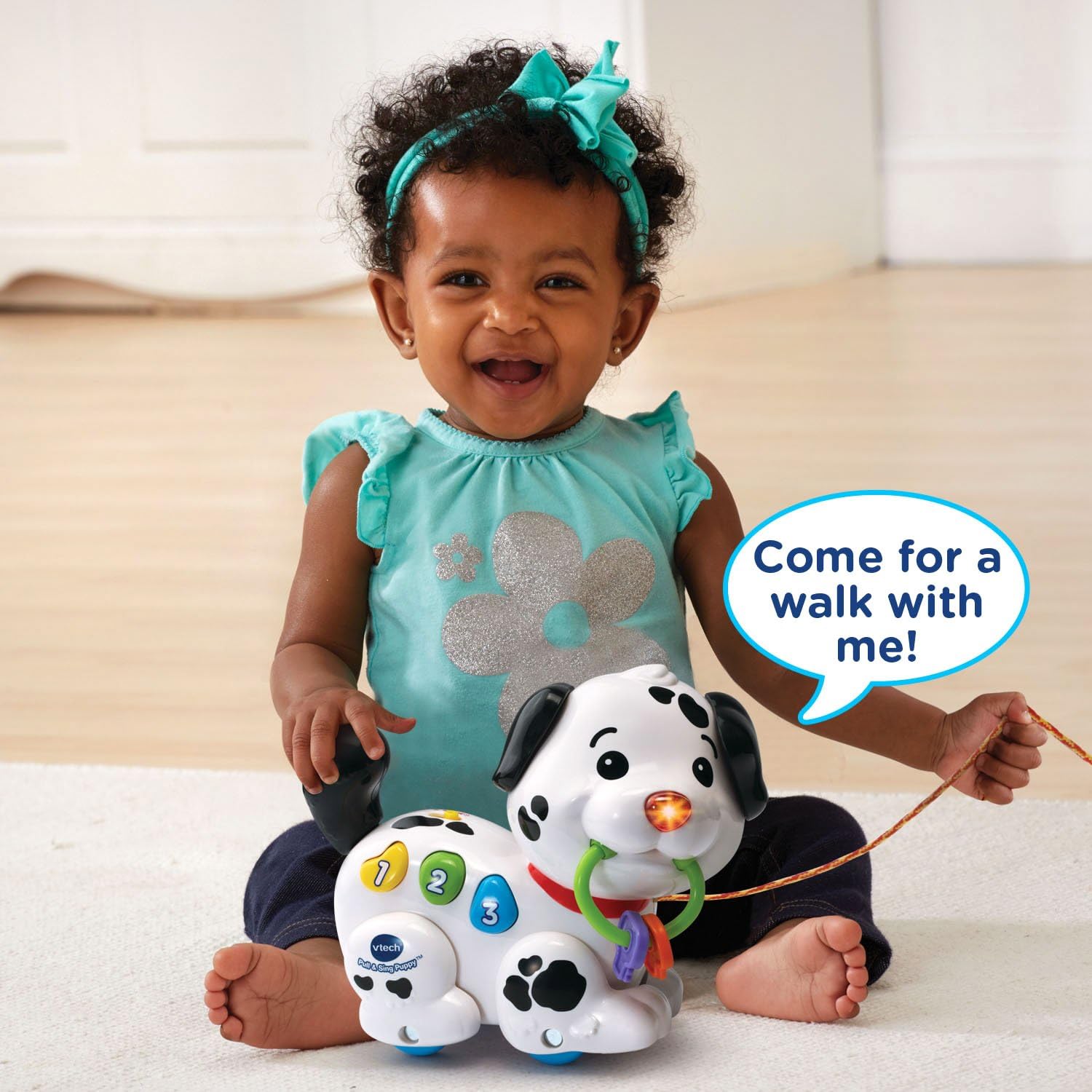 VTech Baby Pull Along Puppy Pal VT80-502803 - Colorland Toys