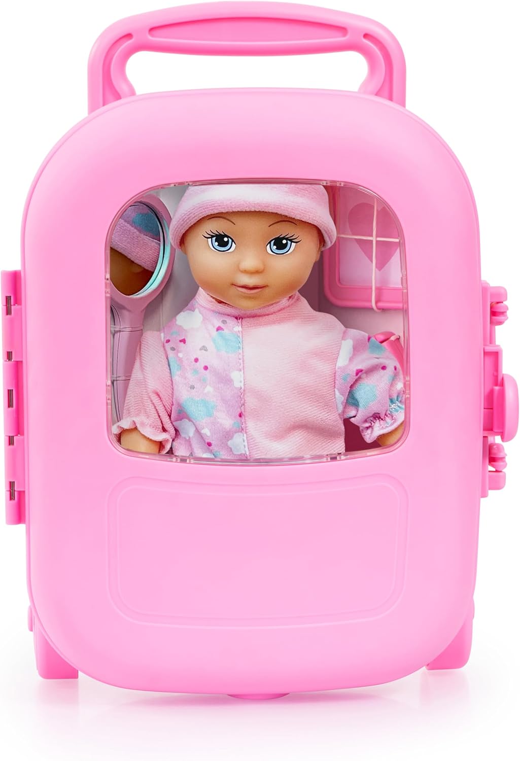 Bayer Design Doll Travel Playset with Trolley and Accessories – 28cm Doll (Model: 92805AC) - Colorland Toys