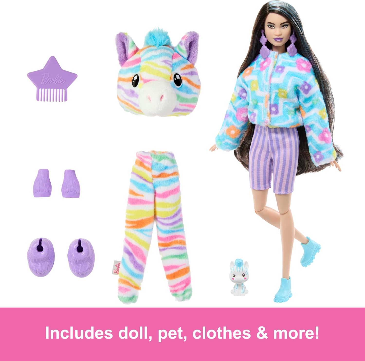Barbie Cutie Reveal Zebra Doll - Colorland Toys