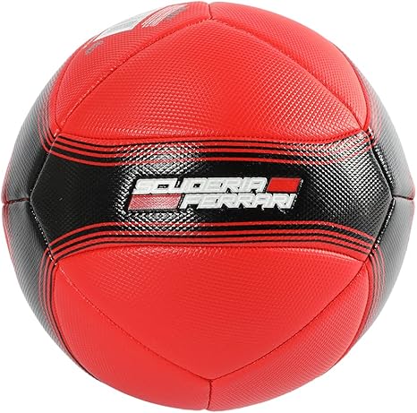Mesuca Ferrari 5 Machine Sewing Soccer Ball Black Red F661 - Colorland Toys