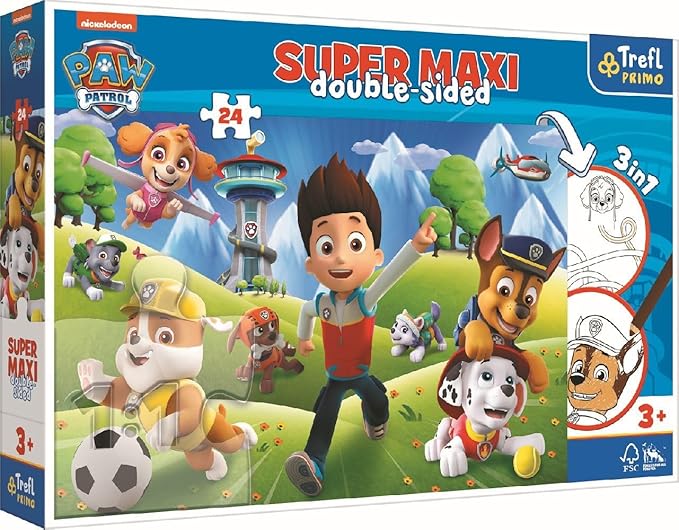 Trefl The Adventures Of Paw Patrol Super Maxi 24-Pcs 41001 - Colorland Toys