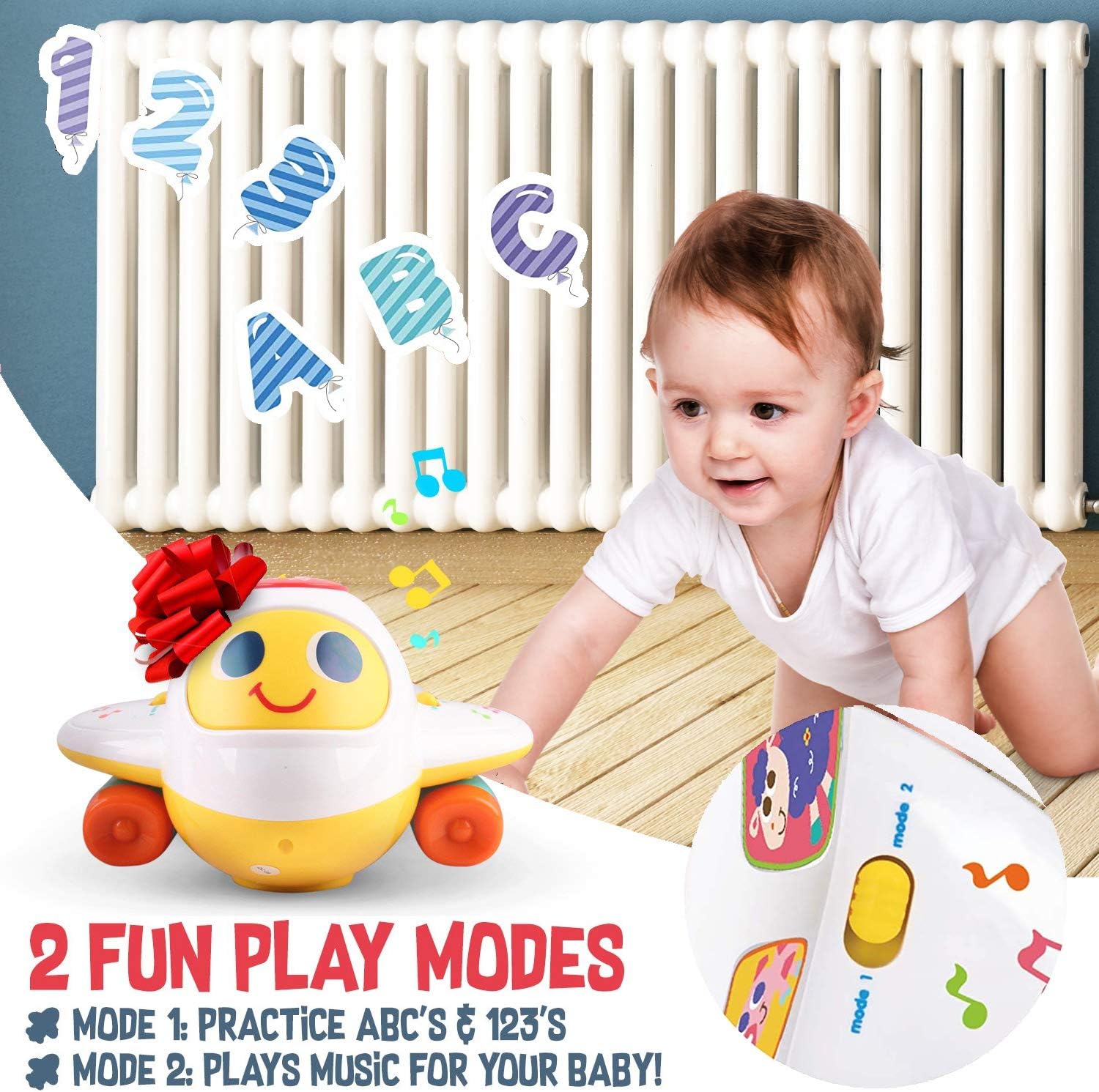 Bump 'n Go Learning Plane 6103 - Colorland Toys