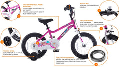 CHIPMUNK BICYCLE MK 14 INCH PINK CM14-1P - Colorland Toys