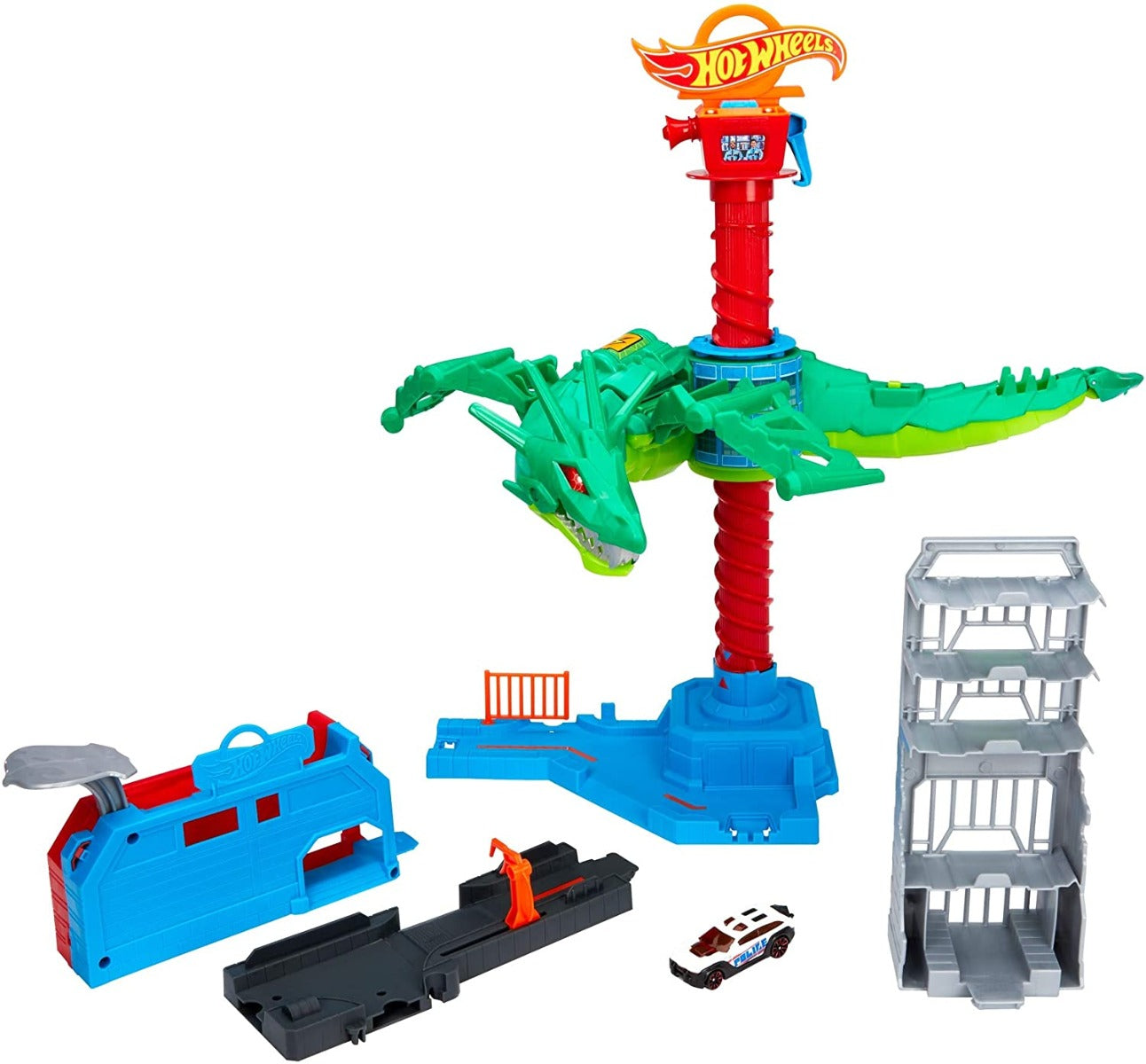Hot Wheels City Air Attack Dragon Playset GJL13 - Colorland Toys