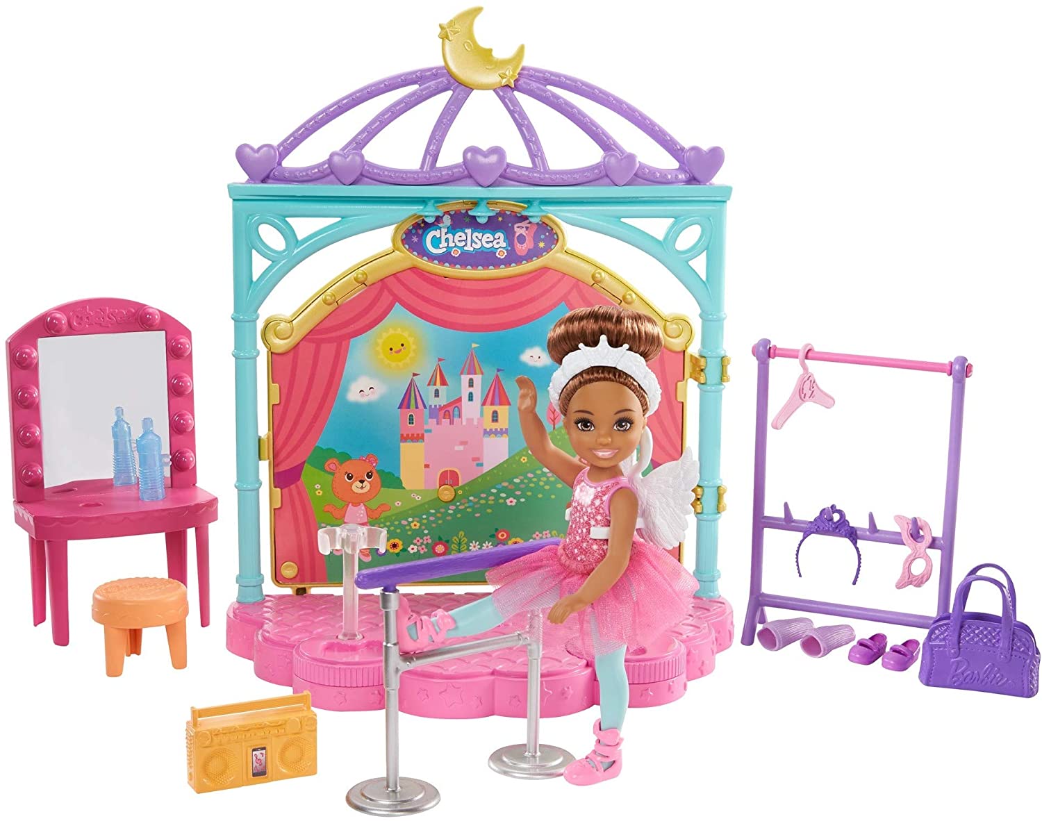 Barbie Club Chelsea Doll and Ballet Playset GHV81 - Colorland Toys