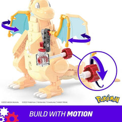 Mega Construx Pokemon Dragonite Figure with Motion Building Set HKT25 - Colorland Toys