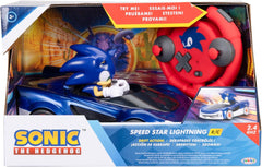 Sonic the Hedgehog Speed Star Lightning Drift RC Car 2.4GHz with LED Lights & 360° Spin – JAKKS Pacific (429974)
