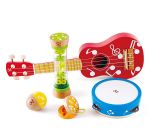 Hape Mini Band Wooden Musical Instrument Set - 5pcs - Colorland Toys