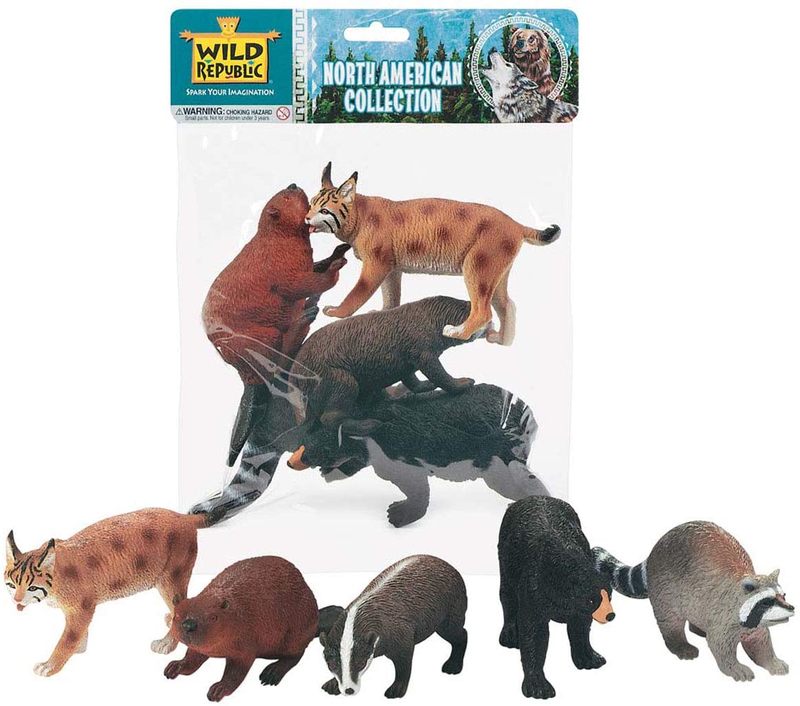 Wild Republic Polybag-North American Animal 5pcs - Colorland Toys