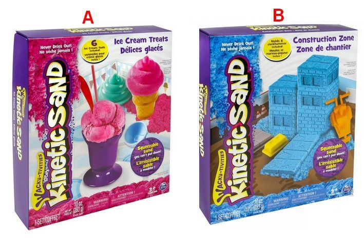 Kinetic Sand Ice Cream Construction Theme Assorted 6026467 - Colorland Toys