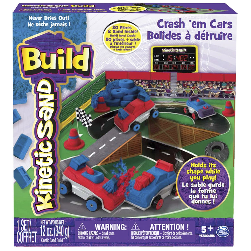 Kinetic Sand Build Crash Em Cars 6026967 - Colorland Toys