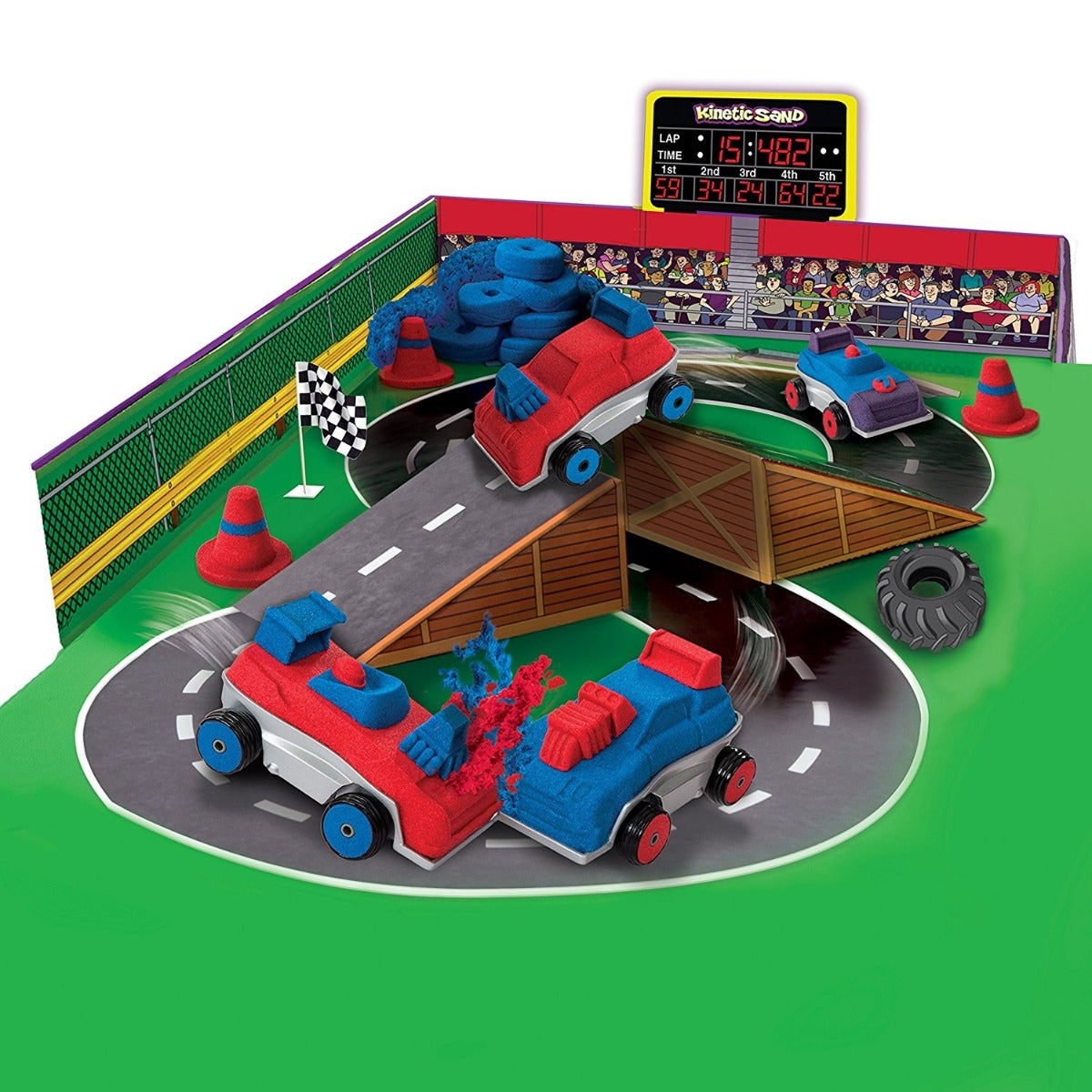 Kinetic Sand Build Crash Em Cars 6026967 - Colorland Toys