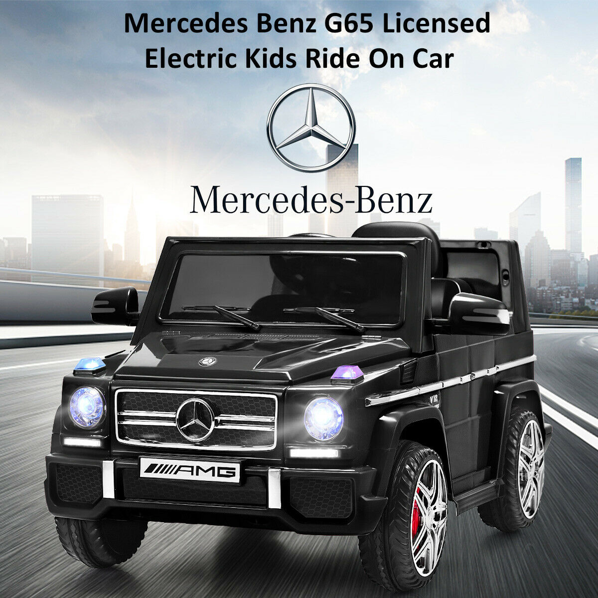 Licensed Mercedes Benz Ride on Powered Car with Remote Control - Colorland Toys