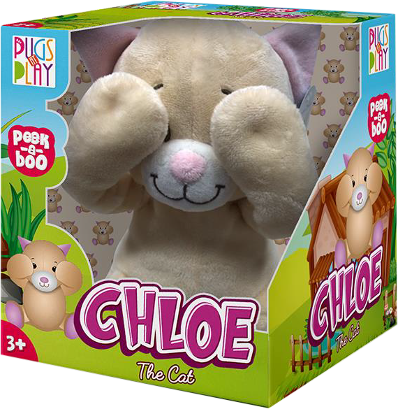 Pugs at Play Peek-a-Boo Chloe the Cat ST-PAP19 - Colorland Toys