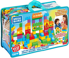 Fisher-Price Mega Bloks Lets Get Learning Bag 150 Pieces FVJ49 - Colorland Toys