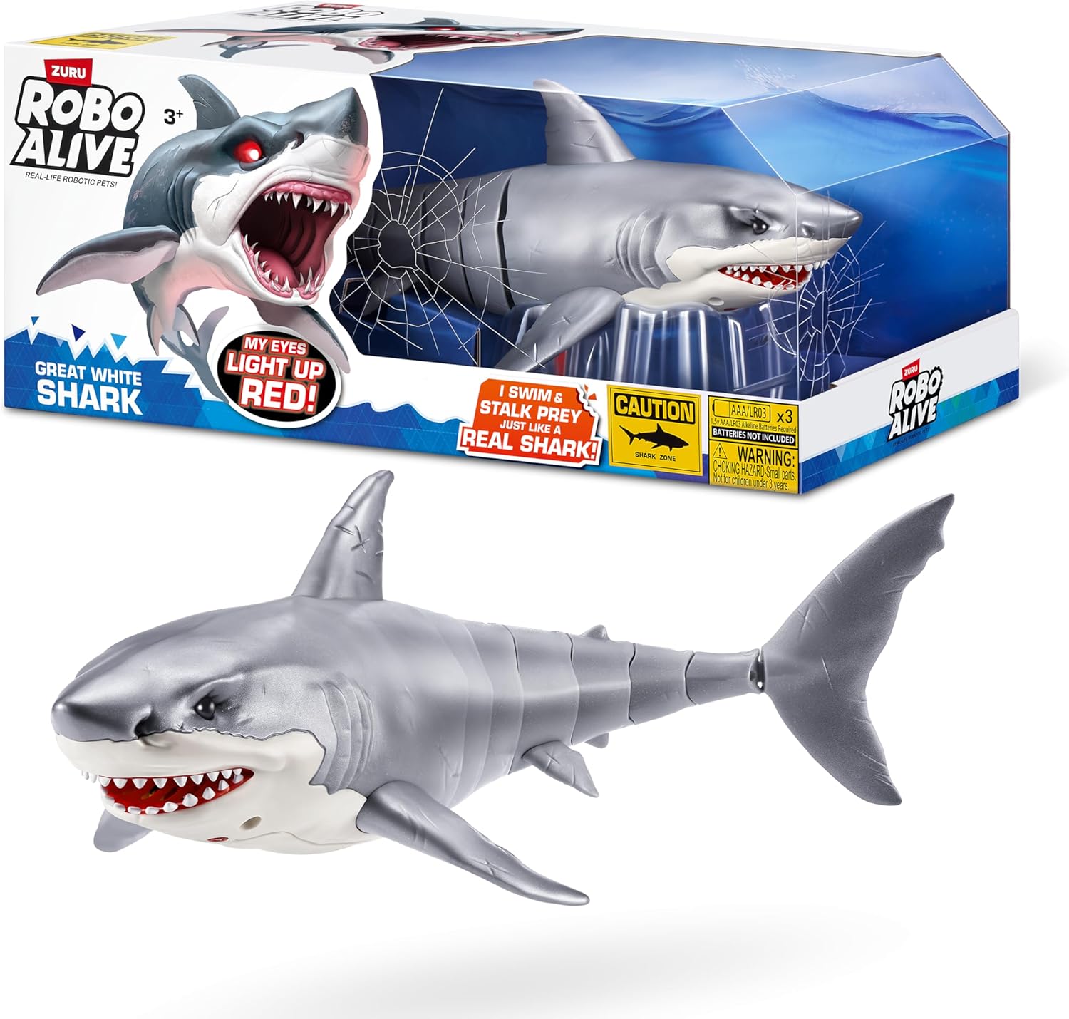 Robo Alive Shark Attack Great White Shark Series-1 71126 - Colorland Toys