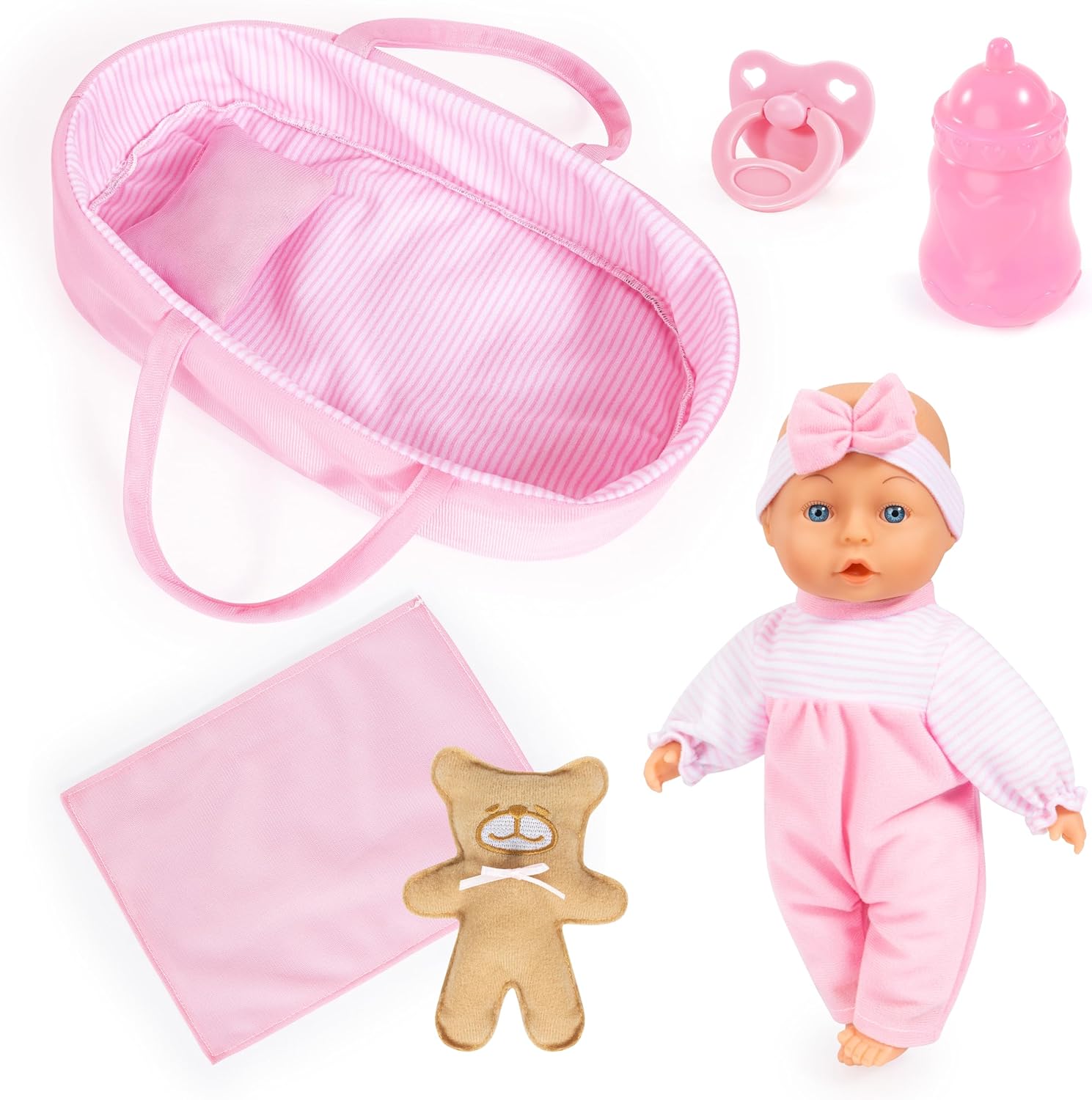 Bayer Doll Set In Basket 28-Cm 92866AR - Colorland Toys