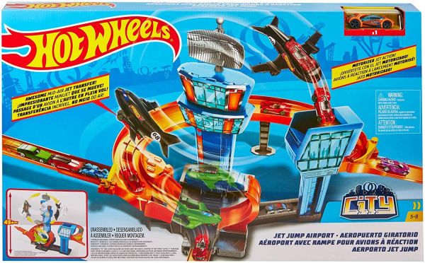 Hot Wheels Jet Jump Airport Track Playset GFH90 - Colorland Toys