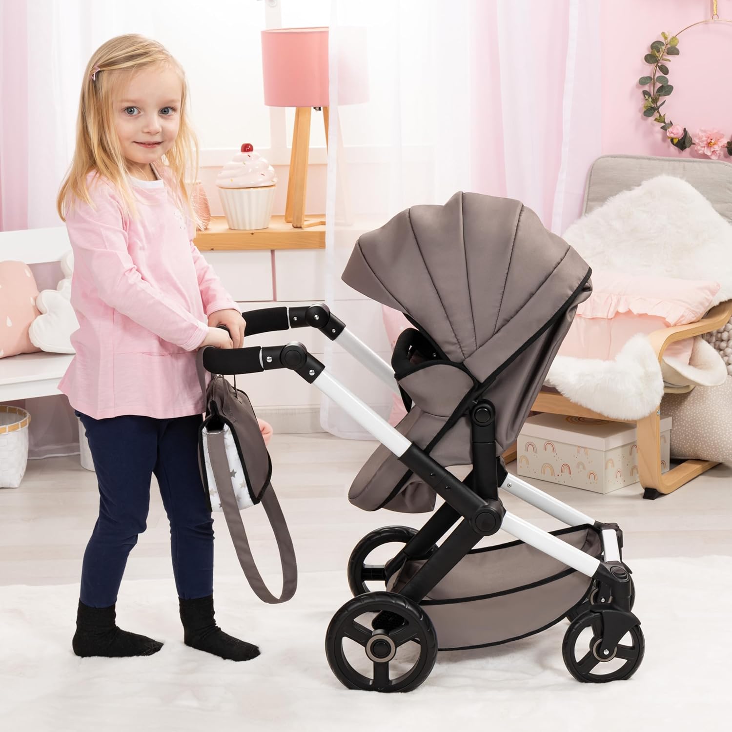 Dolls Pram Xeo 17086AB - Colorland Toys