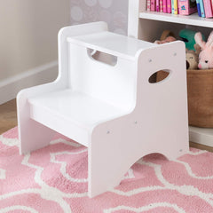 Kidkraft Two-Step Stool - White - Colorland Toys