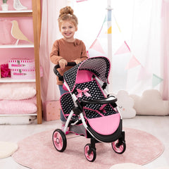 New Twin Pram With Bag 39460AA - Colorland Toys