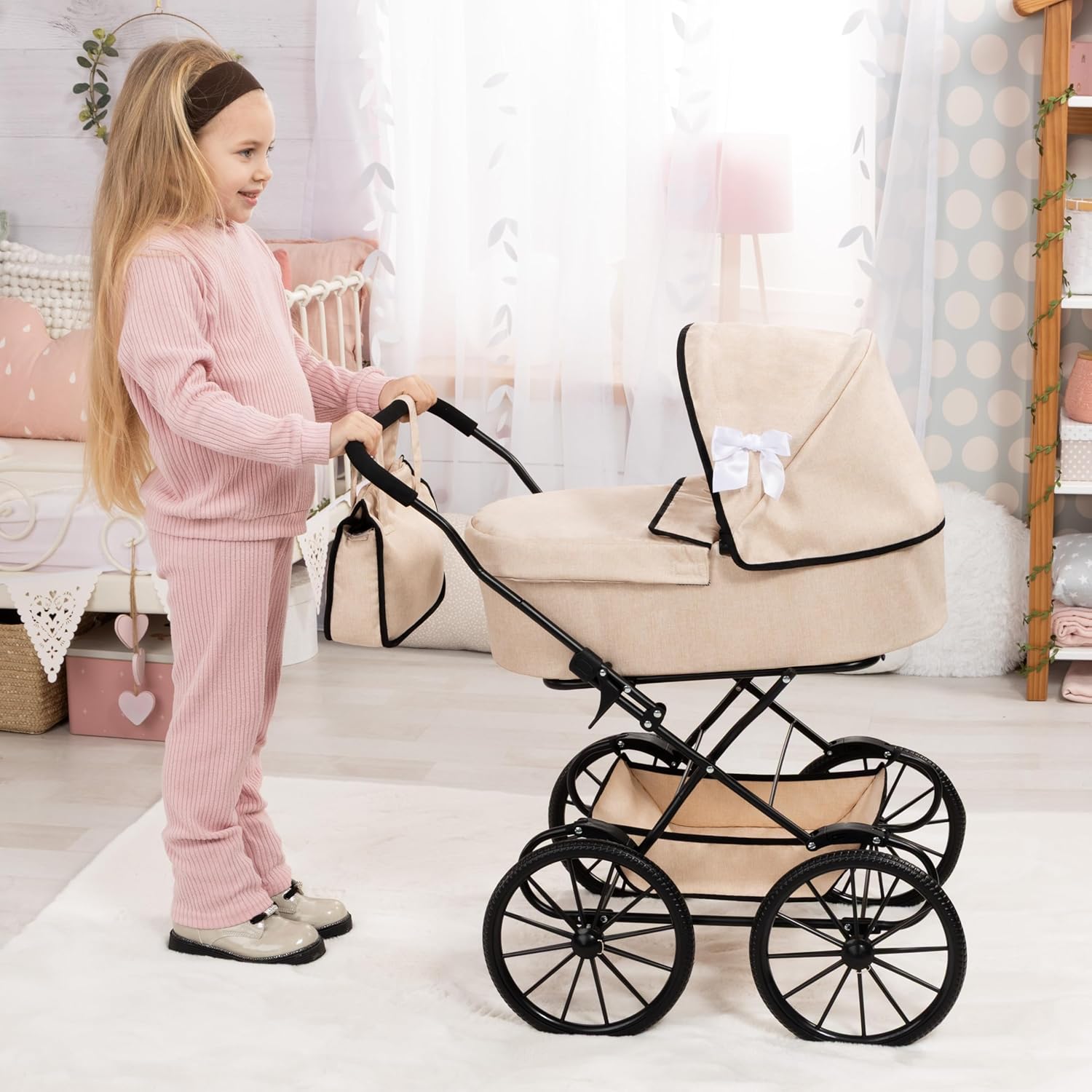 Dolls Pram Classic 14375AA - Colorland Toys