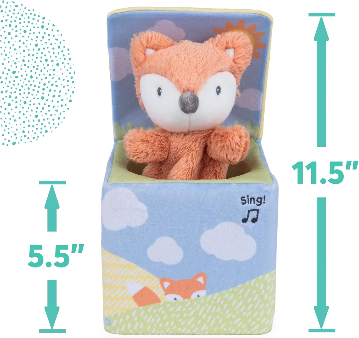 GUND Lil Luvs Fox in a Box 6064796 - Colorland Toys