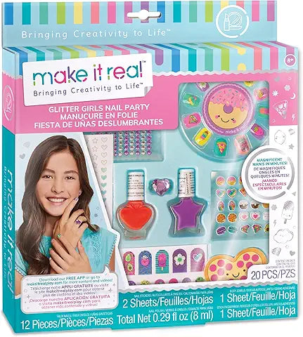 Make It Real Party Nails Glitter Design Set 2467 - Colorland Toys