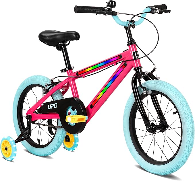 Spartan LiT UFO 16-Inch Hot Pink Bicycle LT-3001 - Colorland Toys