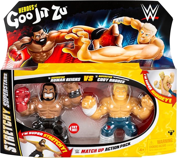 Heroes Of Goo Jit Zu WWE Match Up Action Roman Reigns VS Cody Rhodes Exclusive 42949 - Colorland Toys