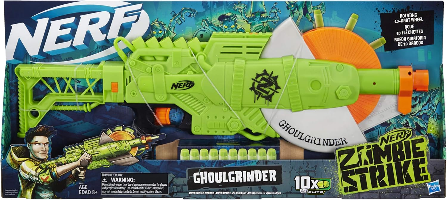 Nerf Zombie Strike Ghoulgrinder Blaster E6184 - Colorland Toys