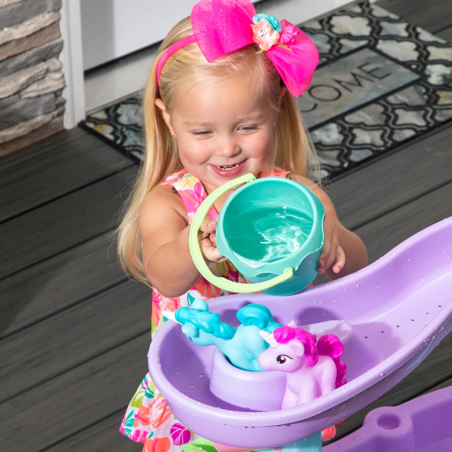 Step2 Rain Showers & Unicorn Water Table 487299 - Colorland Toys