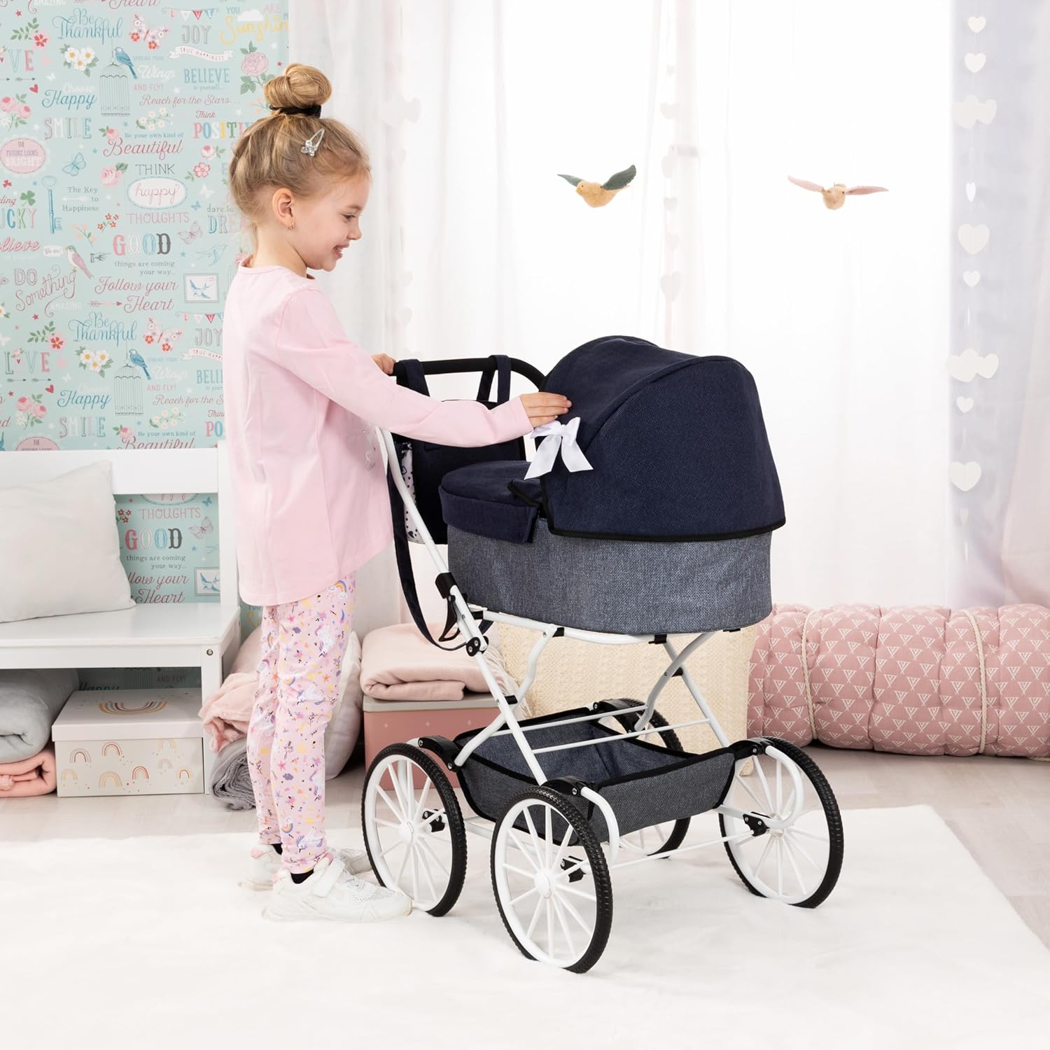Dolls Pram Classic 14381AA - Colorland Toys
