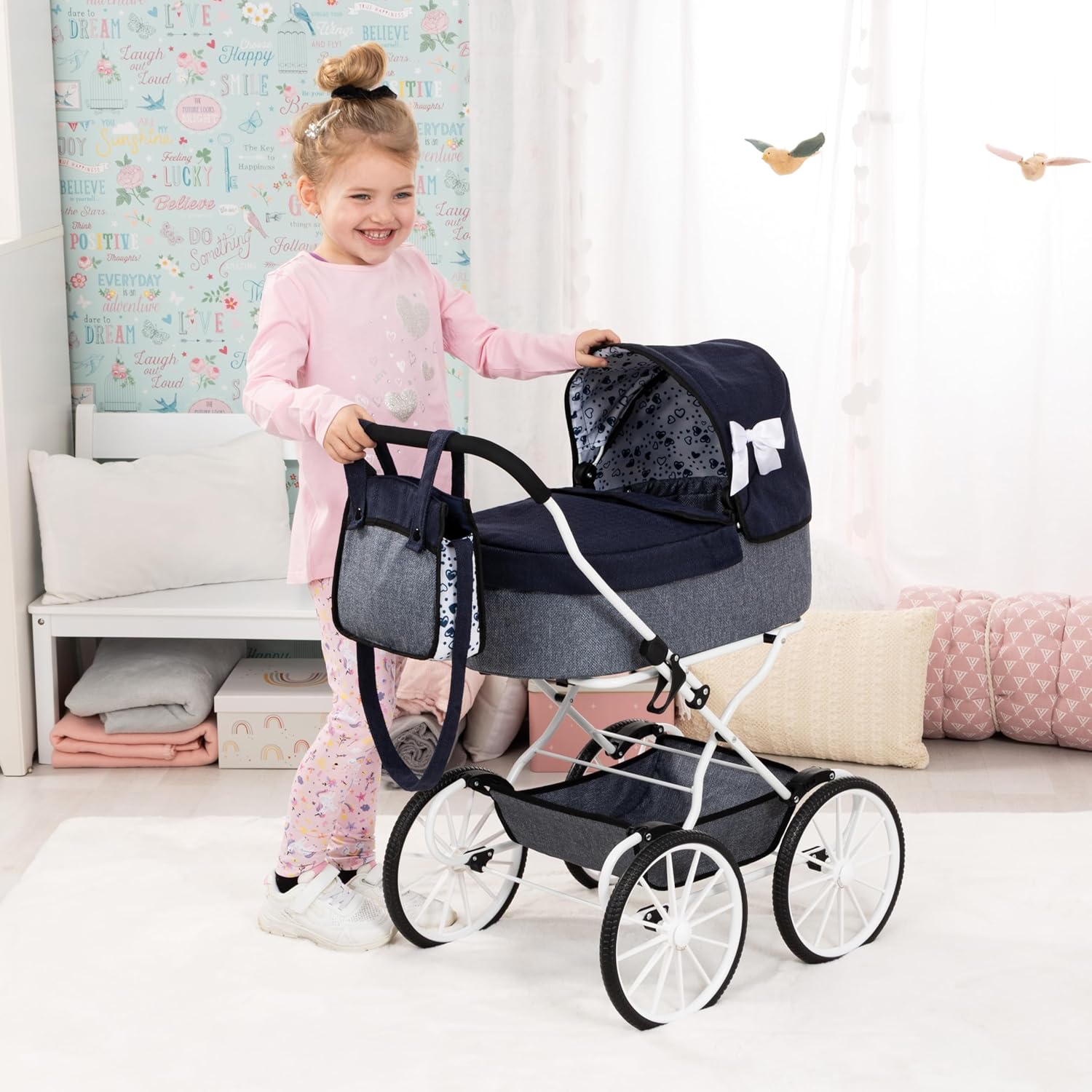 Dolls Pram Classic 14381AA - Colorland Toys