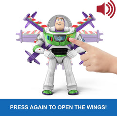 Toy Story 5 12” Flight Mode Buzz Lightyear Hi-Tech Figure